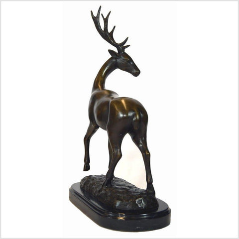 Golden Deer Bronze Sculpture-RG1218 / YNE665-7. Asian & Chinese Furniture, Art, Antiques, Vintage Home Décor for sale at FEA Home