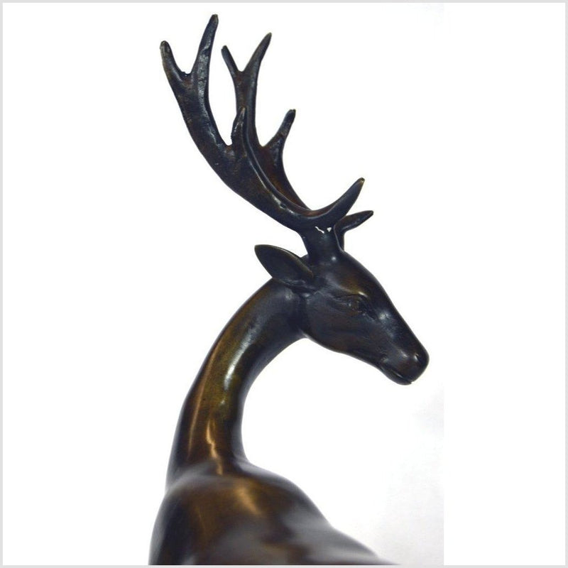 Golden Deer Bronze Sculpture-RG1218 / YNE665-8. Asian & Chinese Furniture, Art, Antiques, Vintage Home Décor for sale at FEA Home