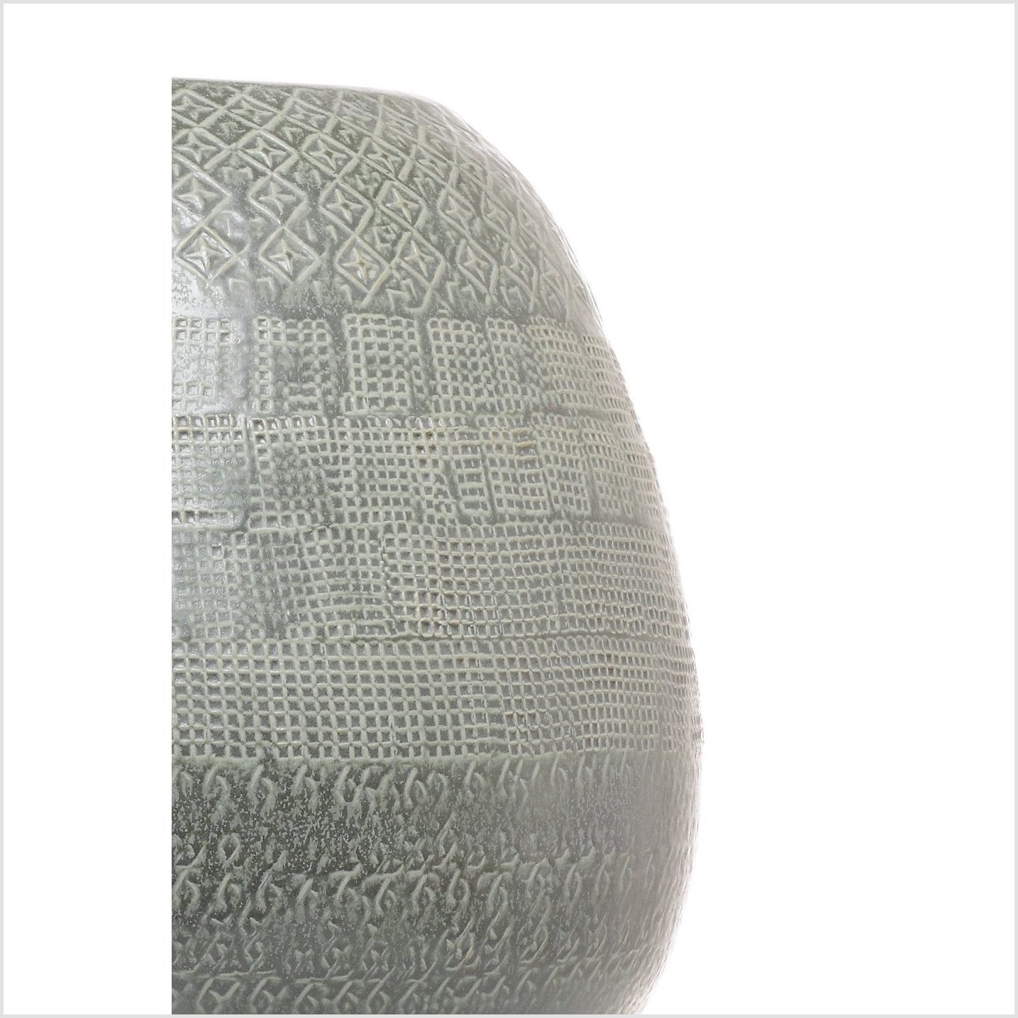 Green Ceramic Thai Vase-2. Asian & Chinese Furniture, Art, Antiques, Vintage Home Décor for sale at FEA Home