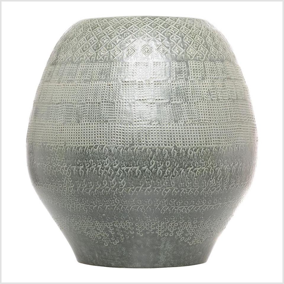 Green Ceramic Thai Vase-1. Asian & Chinese Furniture, Art, Antiques, Vintage Home Décor for sale at FEA Home