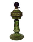 Green Glass Oil Lamp-1. Asian & Chinese Furniture, Art, Antiques, Vintage Home Décor for sale at FEA Home