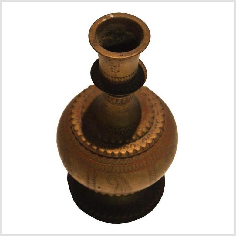 Hammered Indian Urn-2. Asian & Chinese Furniture, Art, Antiques, Vintage Home Décor for sale at FEA Home
