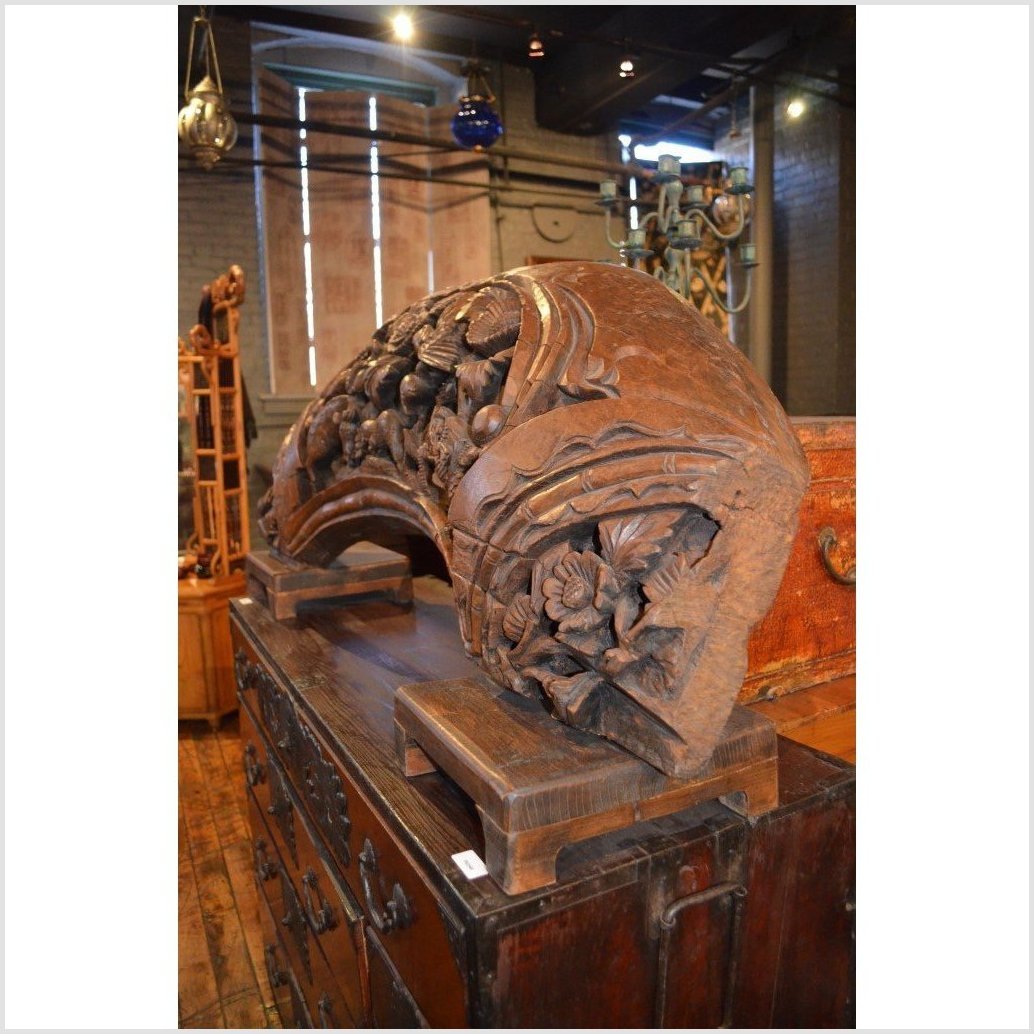Hand Carved Arch Wood Sculpture-2. Asian & Chinese Furniture, Art, Antiques, Vintage Home Décor for sale at FEA Home