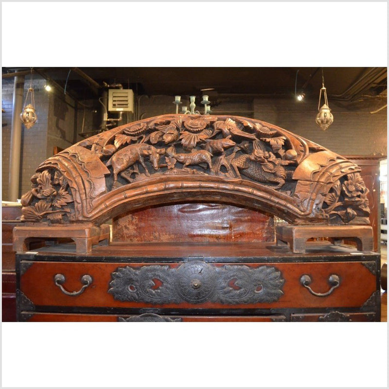 Hand Carved Arch Wood Sculpture- Asian Antiques, Vintage Home Decor & Chinese Furniture - FEA Home