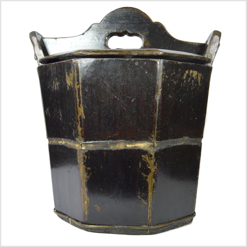 Hand Carved Bamboo Bucket-11. Asian &amp; Chinese Furniture, Art, Antiques, Vintage Home Décor for sale at FEA Home