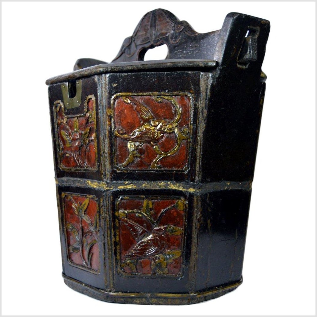 Hand Carved Bamboo Bucket-4. Asian &amp; Chinese Furniture, Art, Antiques, Vintage Home Décor for sale at FEA Home