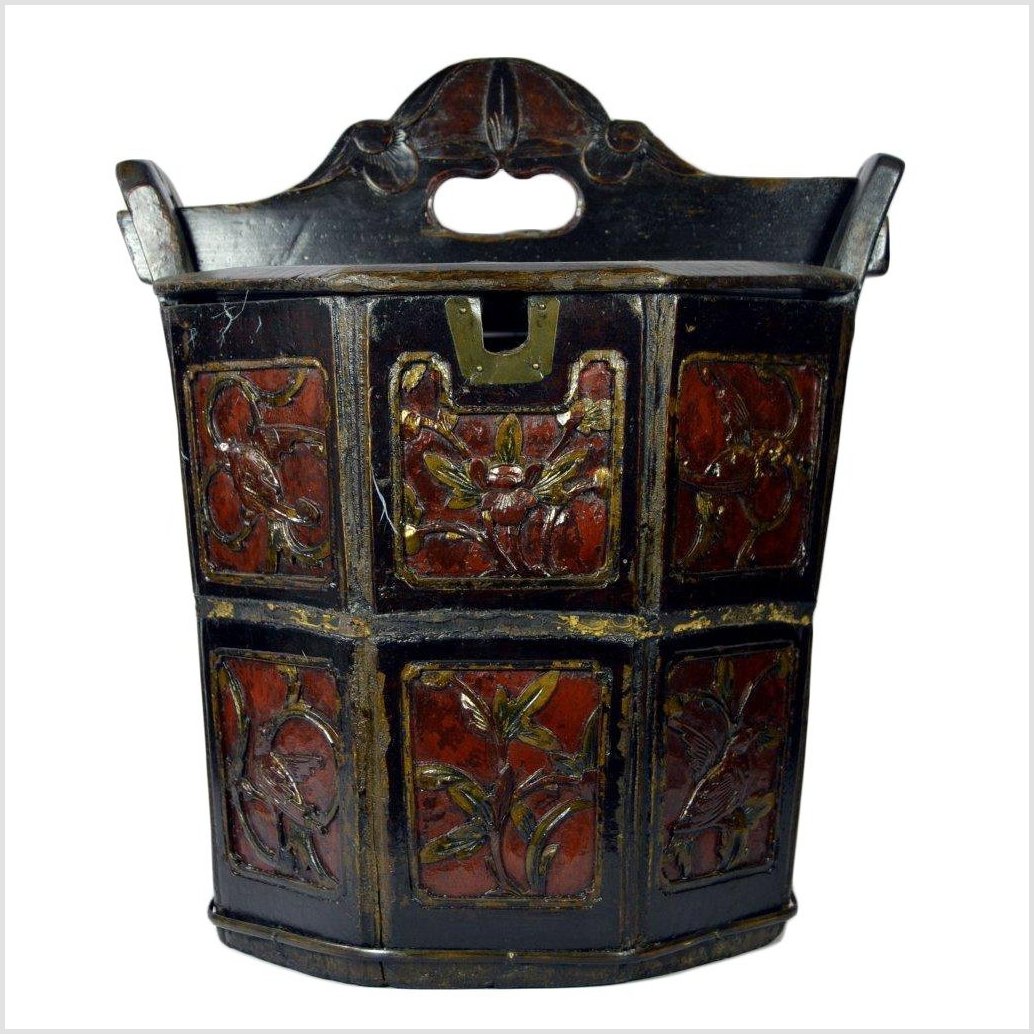 Hand Carved Bamboo Bucket-8. Asian &amp; Chinese Furniture, Art, Antiques, Vintage Home Décor for sale at FEA Home