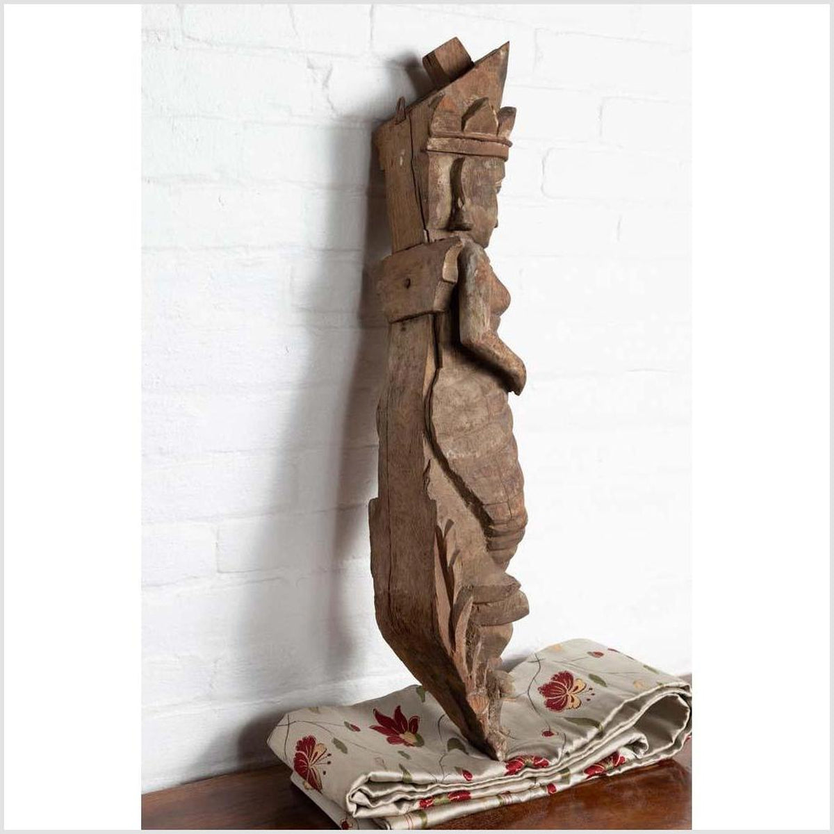 Hand Carved Indian Temple Carving Statue from Gujarat Depicting a Hindu Deity-13. Asian &amp; Chinese Furniture, Art, Antiques, Vintage Home Décor for sale at FEA Home
