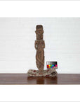 Hand Carved Indian Temple Carving Statue from Gujarat Depicting a Hindu Deity-3. Asian & Chinese Furniture, Art, Antiques, Vintage Home Décor for sale at FEA Home