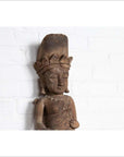 Hand Carved Indian Temple Carving Statue from Gujarat Depicting a Hindu Deity-9. Asian & Chinese Furniture, Art, Antiques, Vintage Home Décor for sale at FEA Home