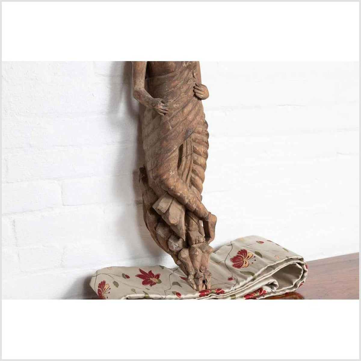 Hand Carved Indian Temple Carving Statue from Gujarat Depicting a Hindu Deity-10. Asian &amp; Chinese Furniture, Art, Antiques, Vintage Home Décor for sale at FEA Home