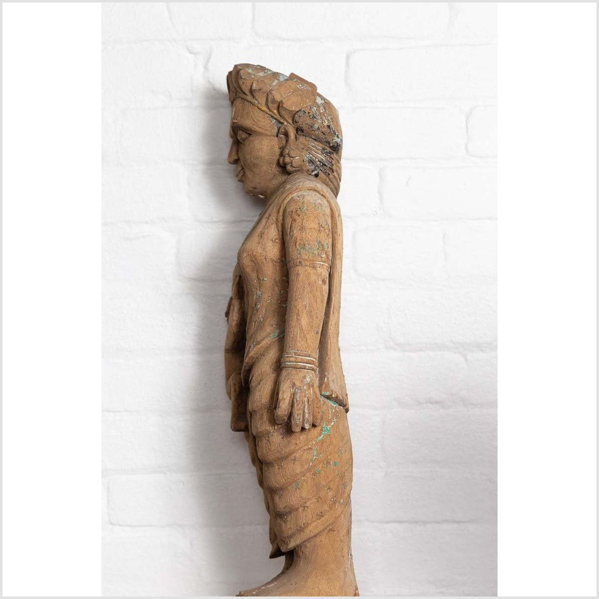 Hand Carved Indian Temple Carving Statue from Gujarat Depicting Mother and Child-18. Asian &amp; Chinese Furniture, Art, Antiques, Vintage Home Décor for sale at FEA Home