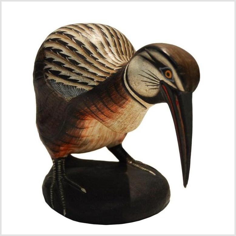 Hand Carved Indonesian Kiwi Bird-3. Asian &amp; Chinese Furniture, Art, Antiques, Vintage Home Décor for sale at FEA Home