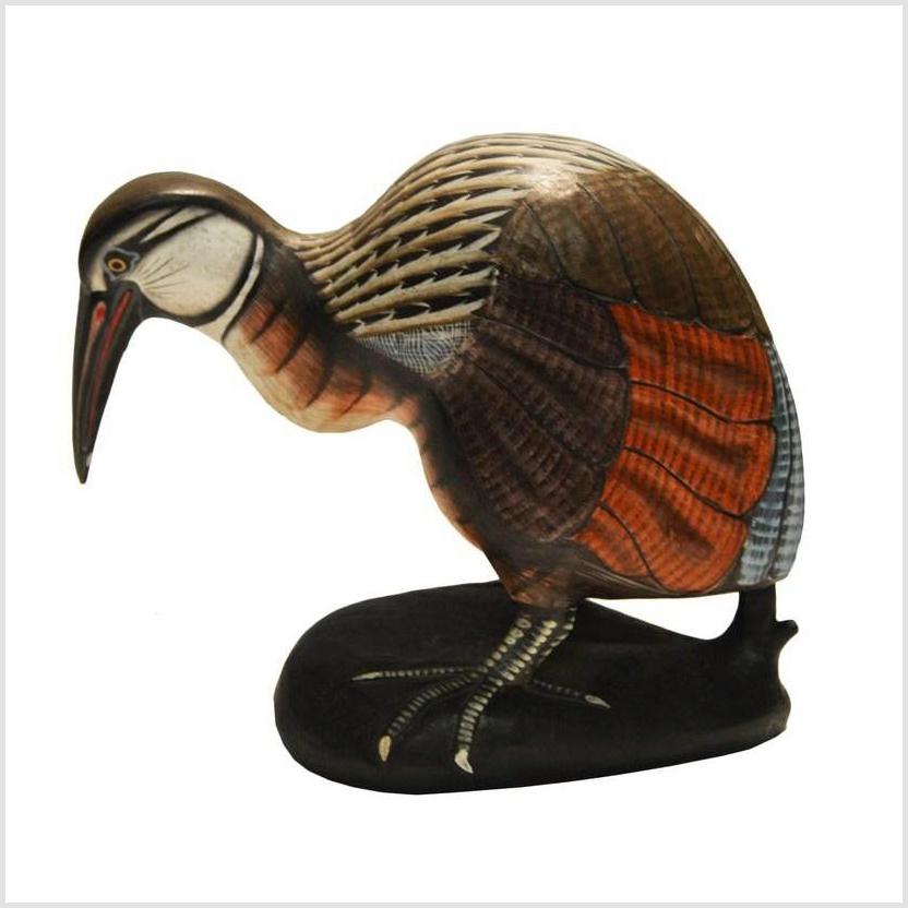 Hand Carved Indonesian Kiwi Bird-5. Asian &amp; Chinese Furniture, Art, Antiques, Vintage Home Décor for sale at FEA Home