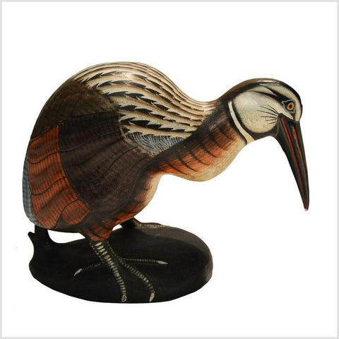 Hand Carved Indonesian Kiwi Bird- Asian Antiques, Vintage Home Decor & Chinese Furniture - FEA Home