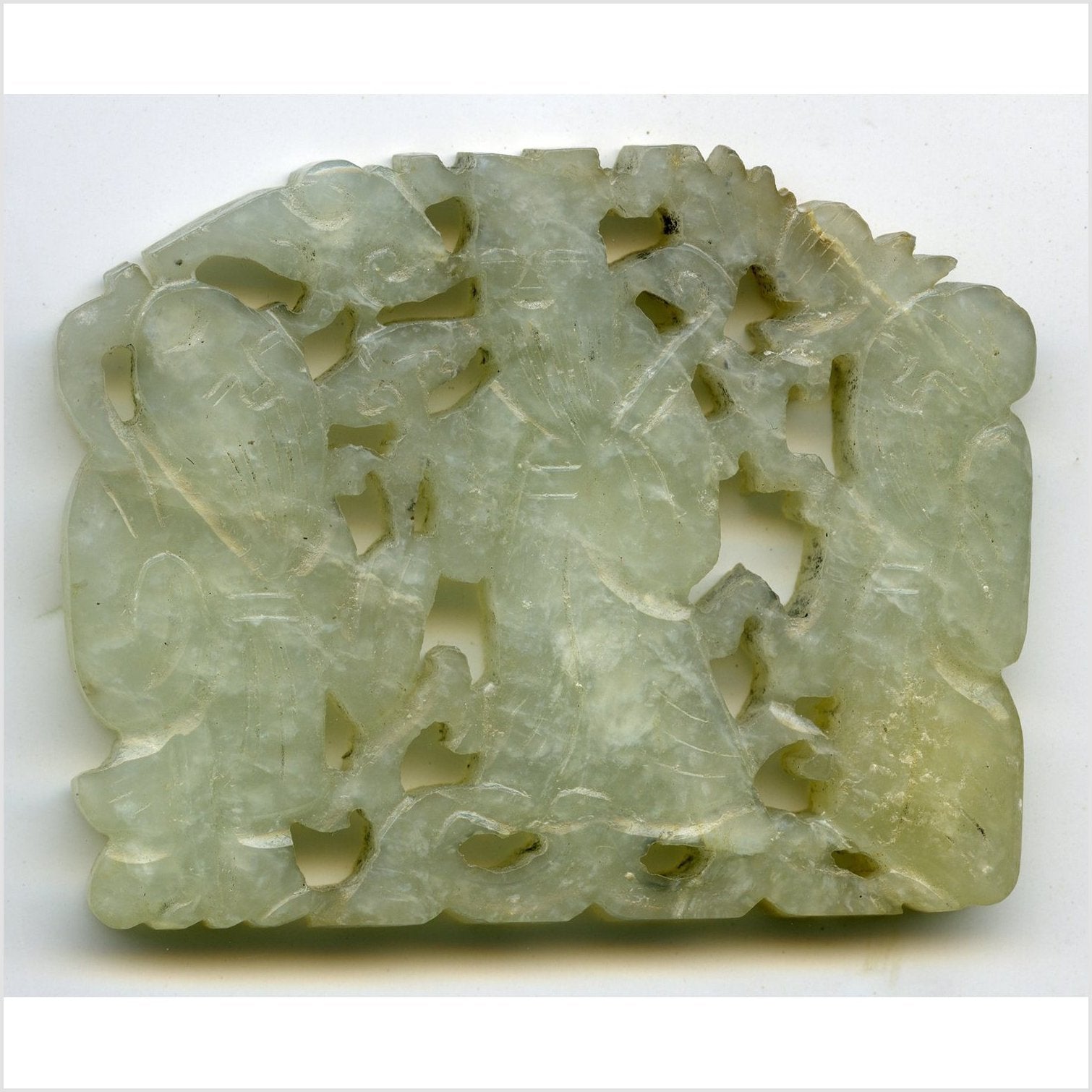 Hand Carved Jade Medallion-1. Asian & Chinese Furniture, Art, Antiques, Vintage Home Décor for sale at FEA Home