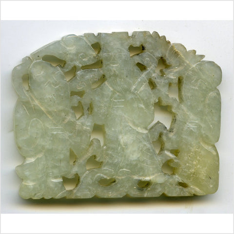 Hand Carved Jade Medallion-YNE285-1. Asian & Chinese Furniture, Art, Antiques, Vintage Home Décor for sale at FEA Home