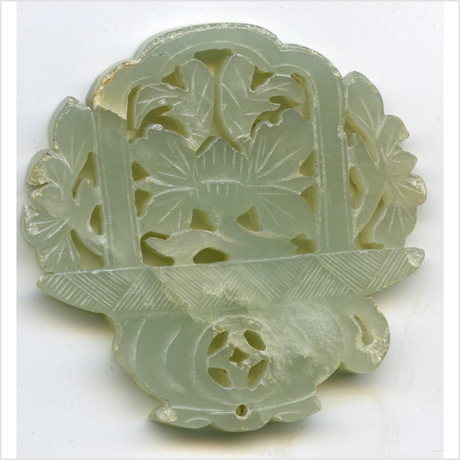 Hand Carved Jade Medallion-1. Asian & Chinese Furniture, Art, Antiques, Vintage Home Décor for sale at FEA Home