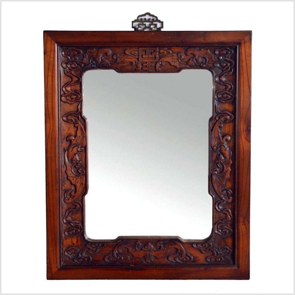 Hand Carved Mirror- Asian Antiques, Vintage Home Decor & Chinese Furniture - FEA Home