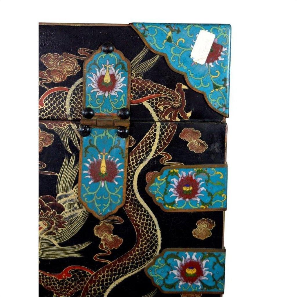 Hand Painted Dowry Box-13. Asian &amp; Chinese Furniture, Art, Antiques, Vintage Home Décor for sale at FEA Home
