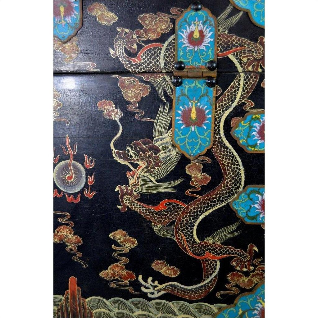 Hand Painted Dowry Box-16. Asian &amp; Chinese Furniture, Art, Antiques, Vintage Home Décor for sale at FEA Home