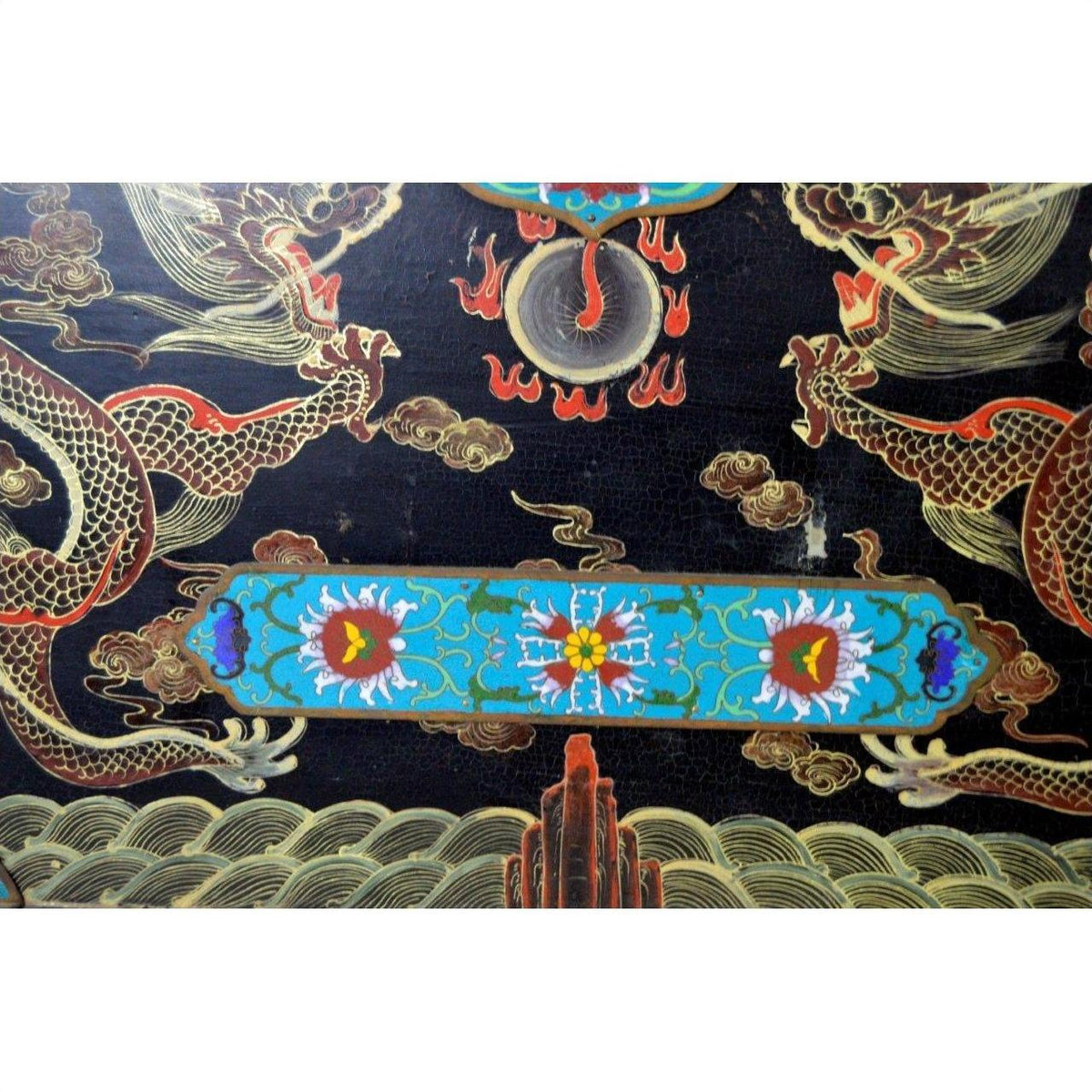 Hand Painted Dowry Box-7. Asian &amp; Chinese Furniture, Art, Antiques, Vintage Home Décor for sale at FEA Home