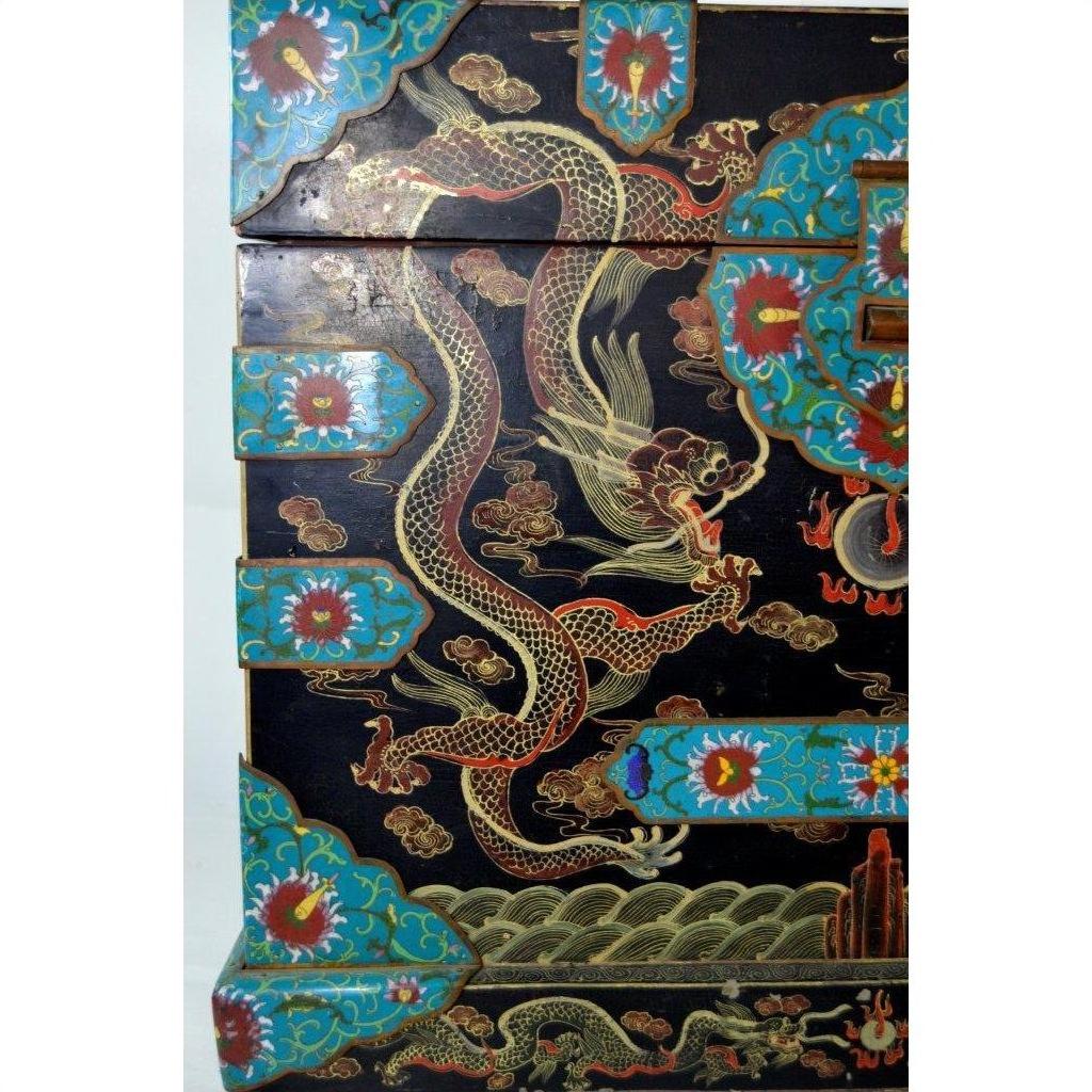 Hand Painted Dowry Box-9. Asian &amp; Chinese Furniture, Art, Antiques, Vintage Home Décor for sale at FEA Home