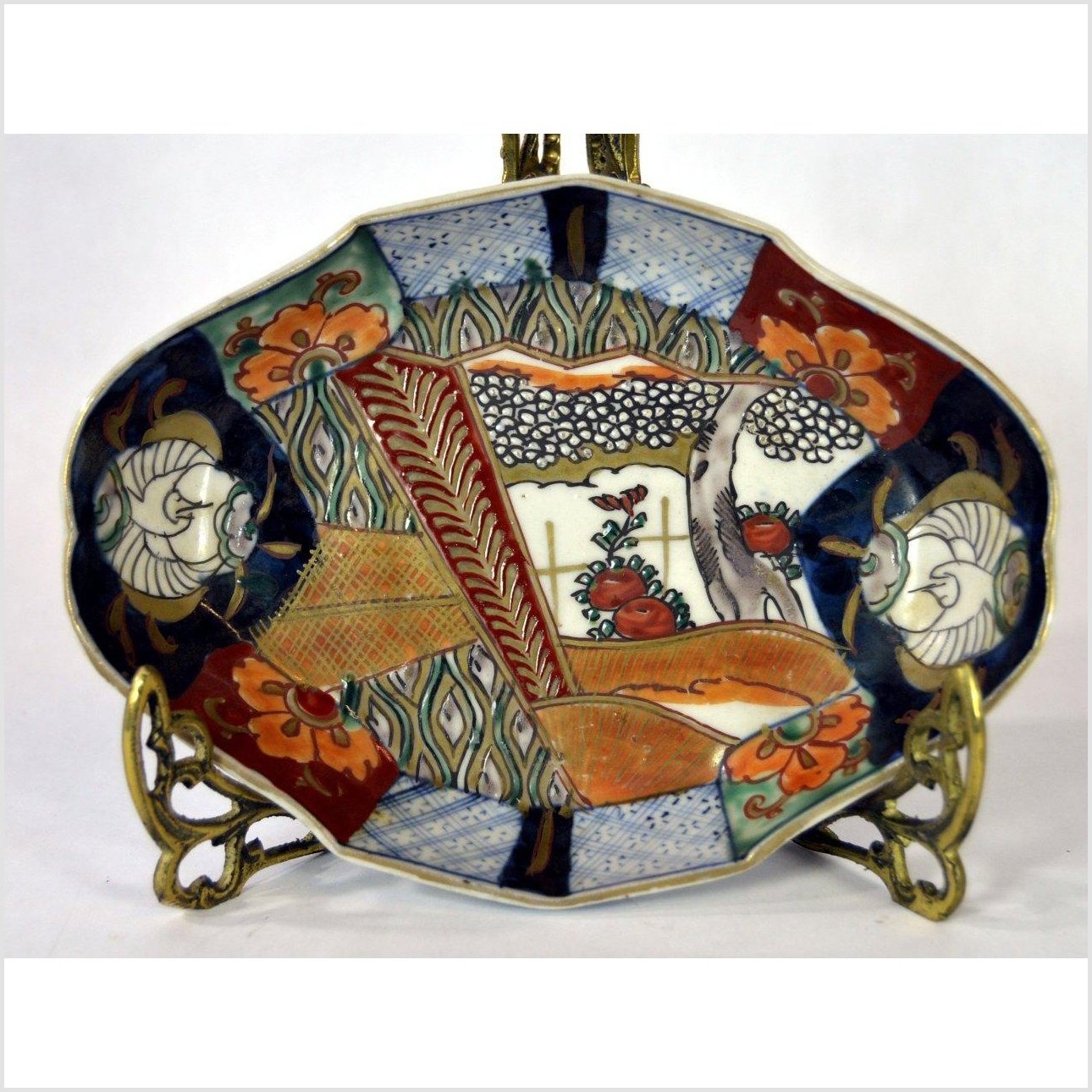Hand Painted Imari Plate-1. Asian & Chinese Furniture, Art, Antiques, Vintage Home Décor for sale at FEA Home