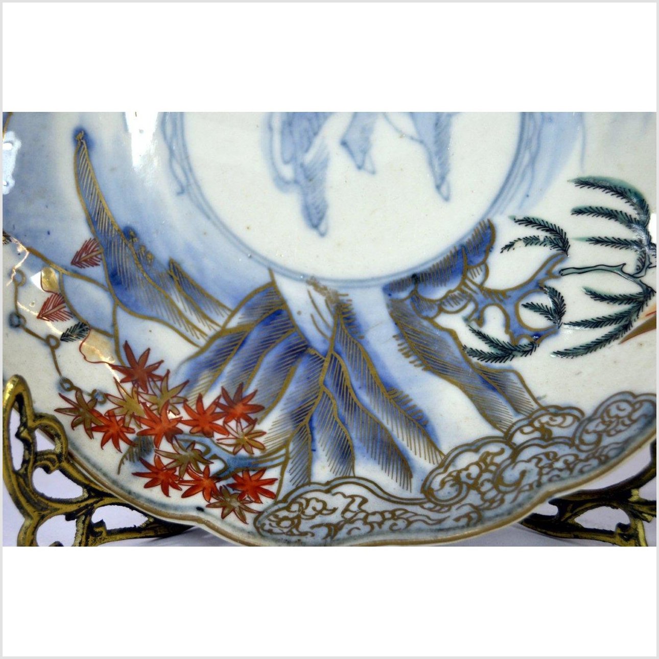 Hand Painted Imari Plate-2. Asian & Chinese Furniture, Art, Antiques, Vintage Home Décor for sale at FEA Home