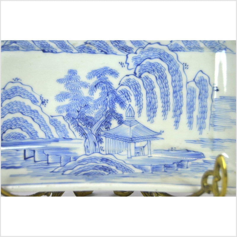 Hand Painted Imari Porcelain Serving Dish 