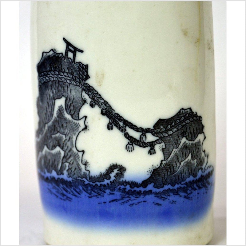 Hand Painted Imari Sake Bottle 