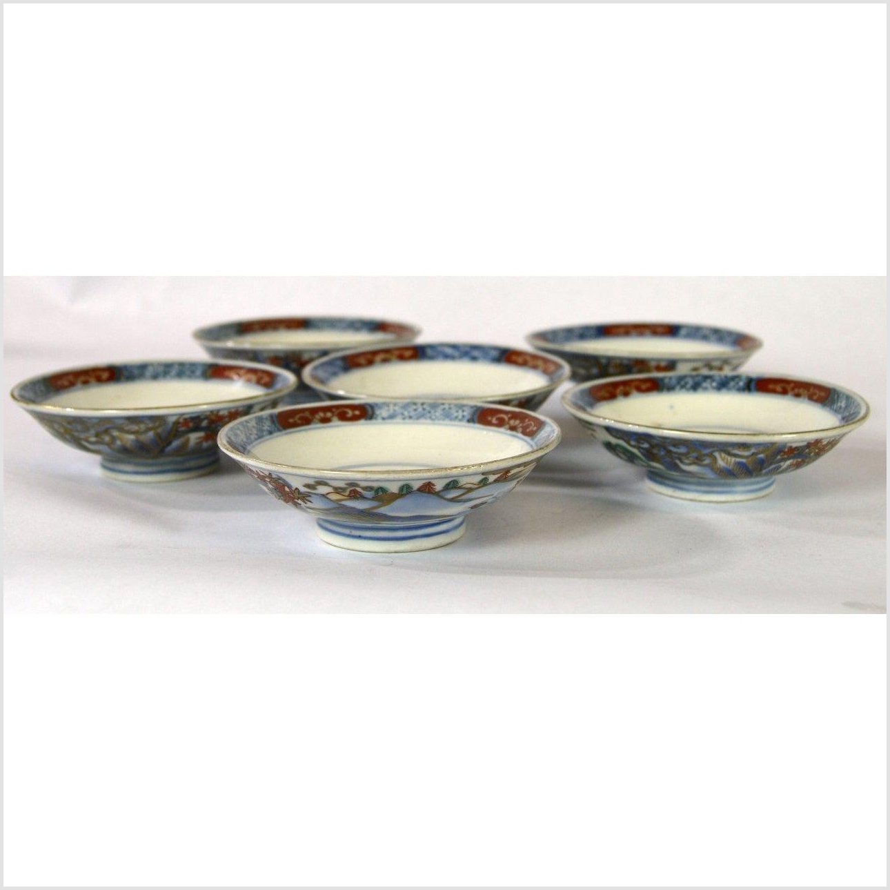 Hand Painted Imari Small Plates-2. Asian & Chinese Furniture, Art, Antiques, Vintage Home Décor for sale at FEA Home