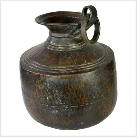 Hand Tooled Metal Milk Jug-YNE538-4. Asian & Chinese Furniture, Art, Antiques, Vintage Home Décor for sale at FEA Home