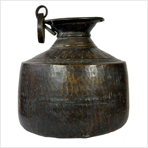 Hand Tooled Metal Milk Jug-YNE538-1. Asian & Chinese Furniture, Art, Antiques, Vintage Home Décor for sale at FEA Home