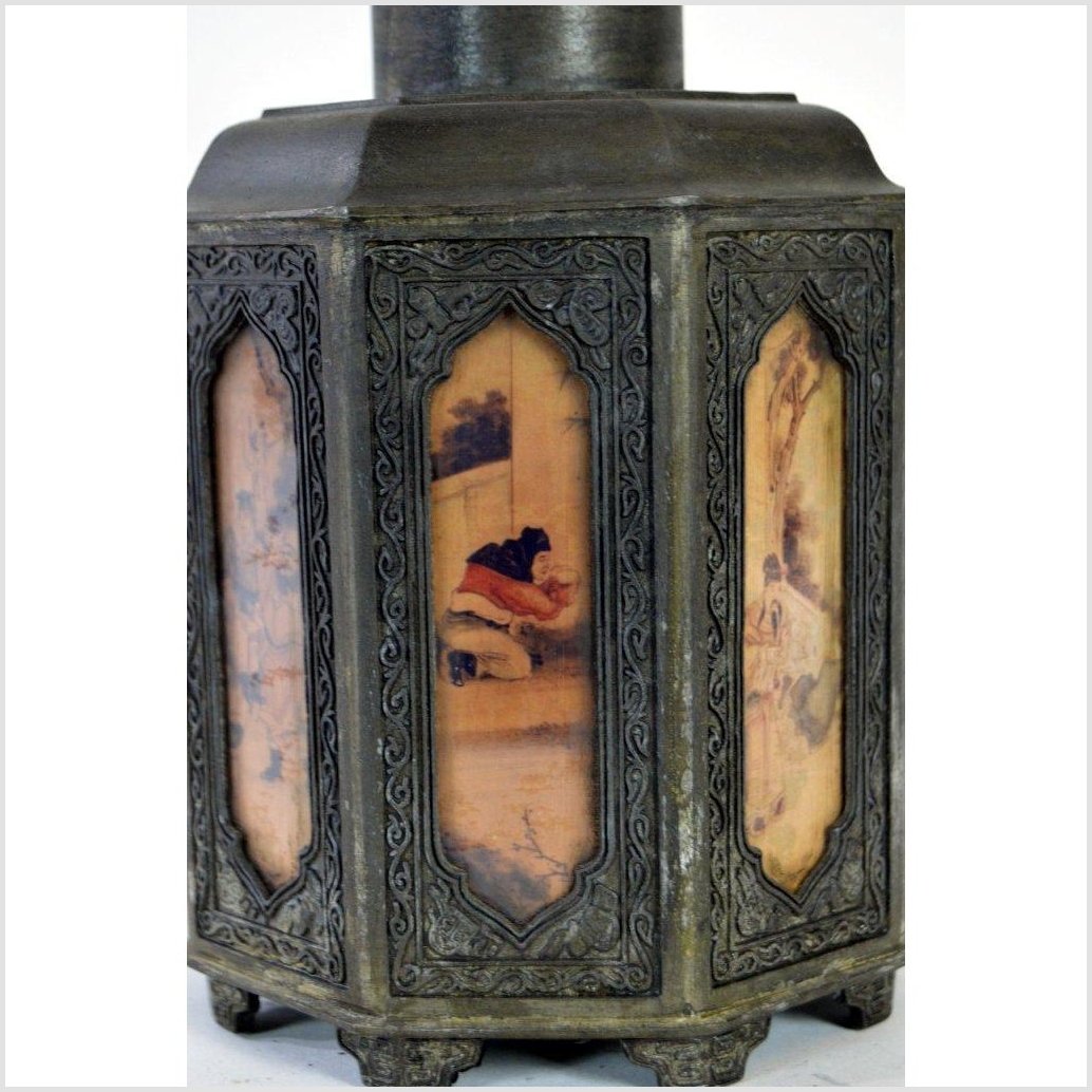 Hand Tooled Pewter Tea Flask-4. Asian &amp; Chinese Furniture, Art, Antiques, Vintage Home Décor for sale at FEA Home