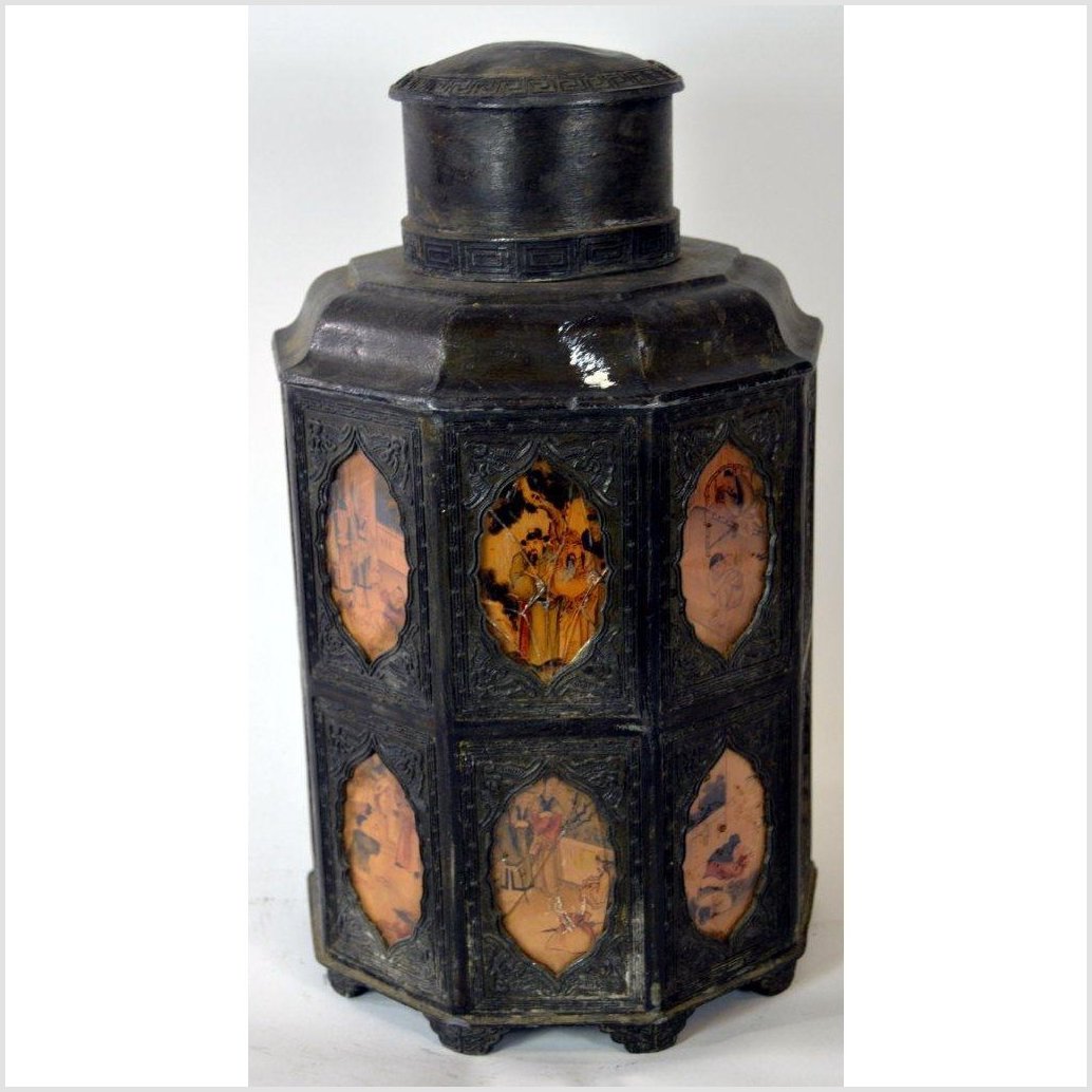 Hand Tooled Pewter Tea Flask-4. Asian &amp; Chinese Furniture, Art, Antiques, Vintage Home Décor for sale at FEA Home