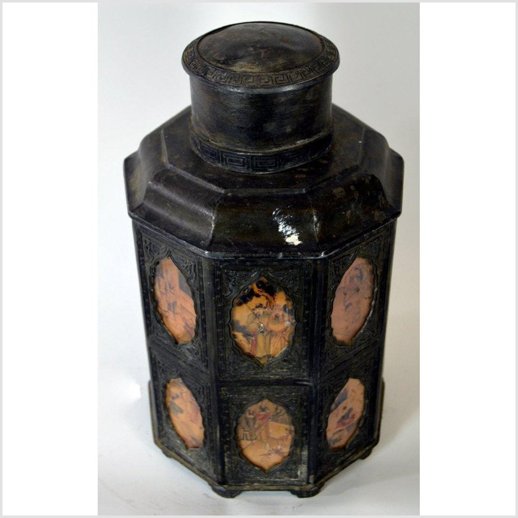 Hand Tooled Pewter Tea Flask-6. Asian &amp; Chinese Furniture, Art, Antiques, Vintage Home Décor for sale at FEA Home