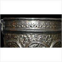HAND TOOLED SILVER PLATED Ice Bucket