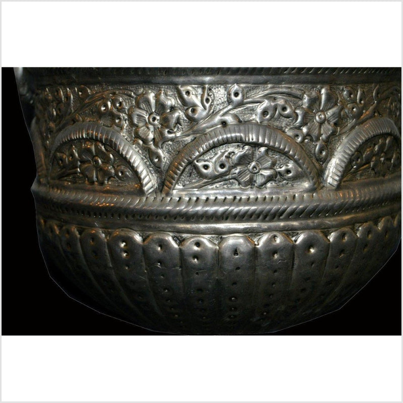 HAND TOOLED SILVER PLATED Ice Bucket