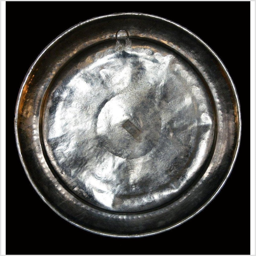 HAND TOOLED SILVER PLATED ORNATE CHARGER-7. Asian &amp; Chinese Furniture, Art, Antiques, Vintage Home Décor for sale at FEA Home