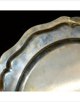 HAND TOOLED SILVER PLATED ORNATE CHARGER-5. Asian & Chinese Furniture, Art, Antiques, Vintage Home Décor for sale at FEA Home