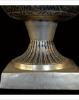 Hand Tooled Silver Plated Planter-6. Asian & Chinese Furniture, Art, Antiques, Vintage Home Décor for sale at FEA Home