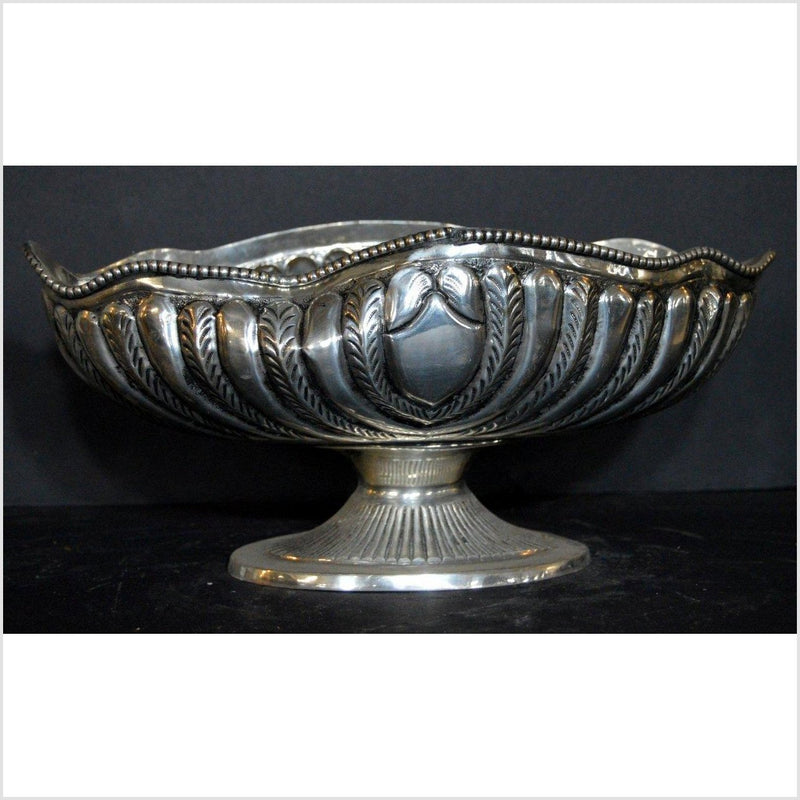 Hand Tooled Silver Plated Planter-YNP027-5. Asian & Chinese Furniture, Art, Antiques, Vintage Home Décor for sale at FEA Home