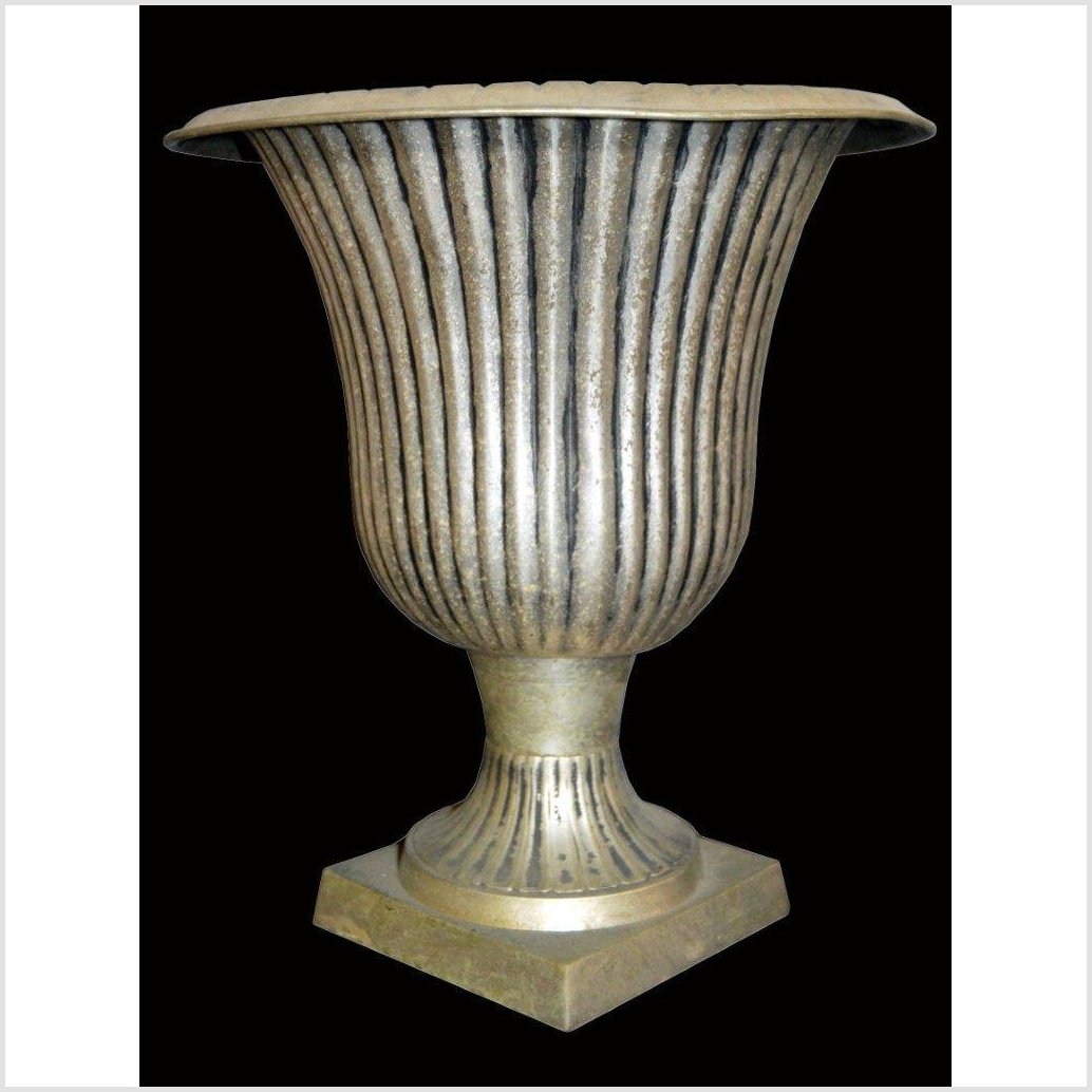 Hand Tooled Silver Plated Planter-1. Asian & Chinese Furniture, Art, Antiques, Vintage Home Décor for sale at FEA Home