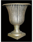 Hand Tooled Silver Plated Planter-1. Asian & Chinese Furniture, Art, Antiques, Vintage Home Décor for sale at FEA Home