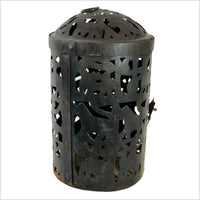 Hand Tooled Tin Candle Lamp 