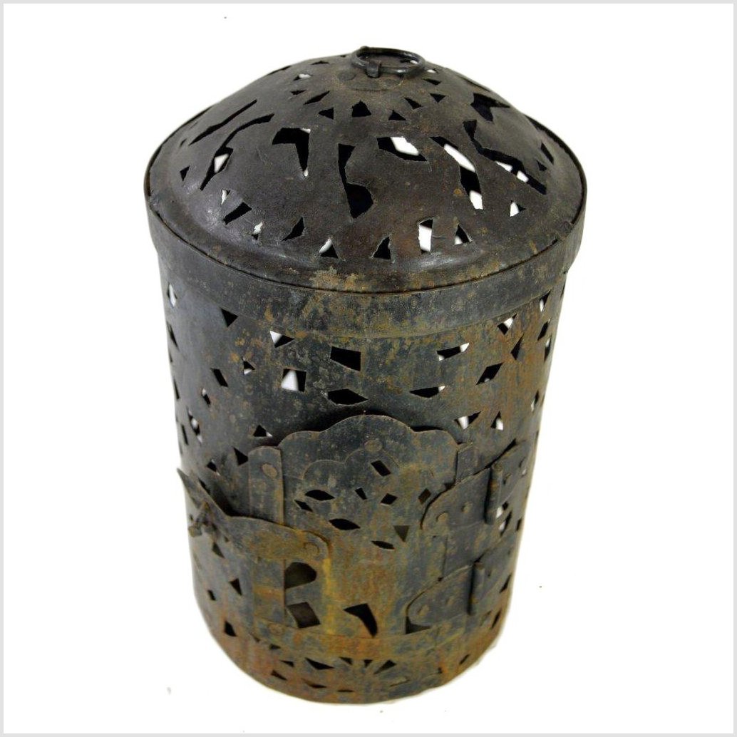 Hand Tooled Tin Candle Lamp-1. Asian & Chinese Furniture, Art, Antiques, Vintage Home Décor for sale at FEA Home
