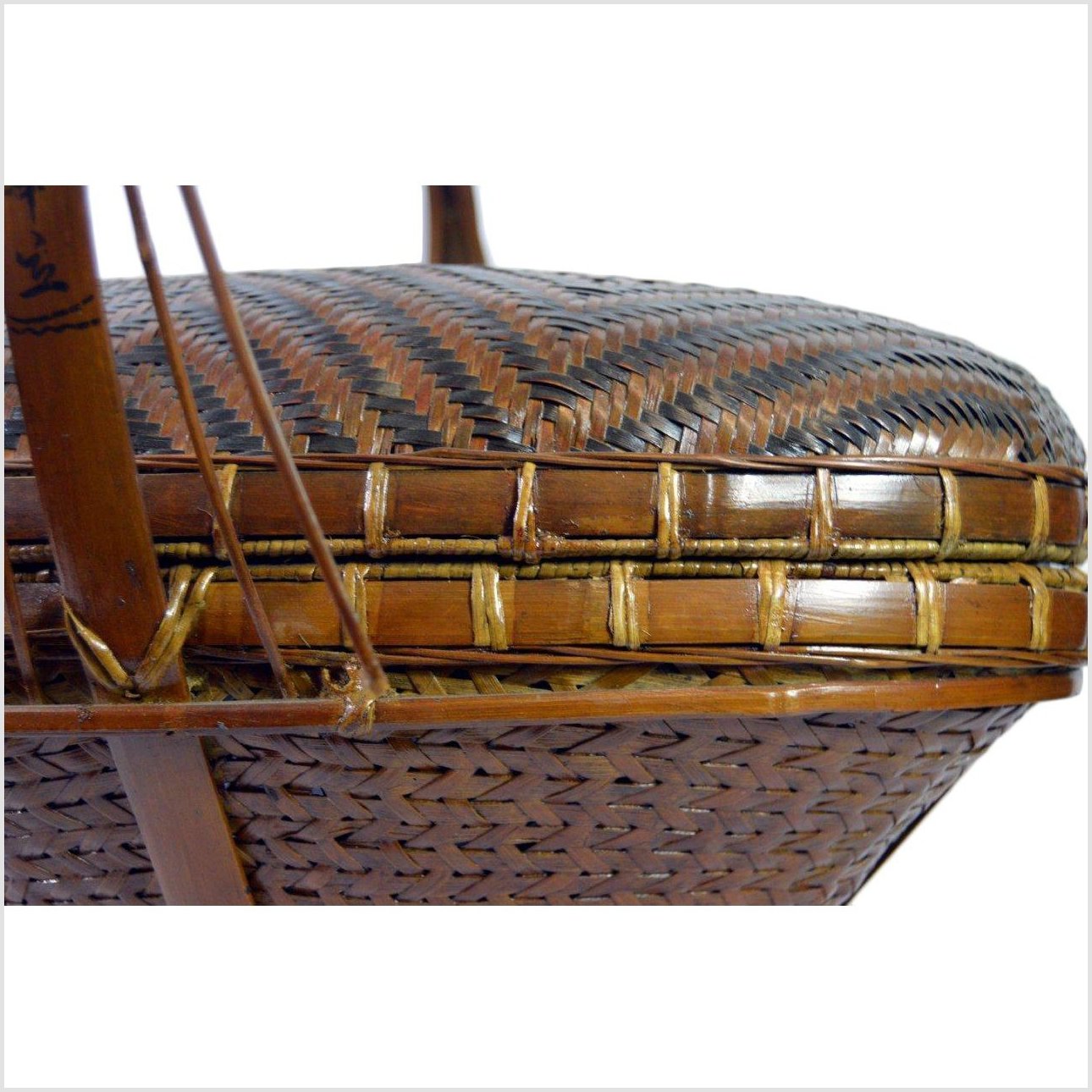 Hand Woven Rattan Basket-5. Asian &amp; Chinese Furniture, Art, Antiques, Vintage Home Décor for sale at FEA Home