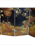 Handpainted Floral Screen-5. Asian & Chinese Furniture, Art, Antiques, Vintage Home Décor for sale at FEA Home