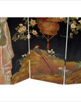 Handpainted Floral Screen-7. Asian & Chinese Furniture, Art, Antiques, Vintage Home Décor for sale at FEA Home